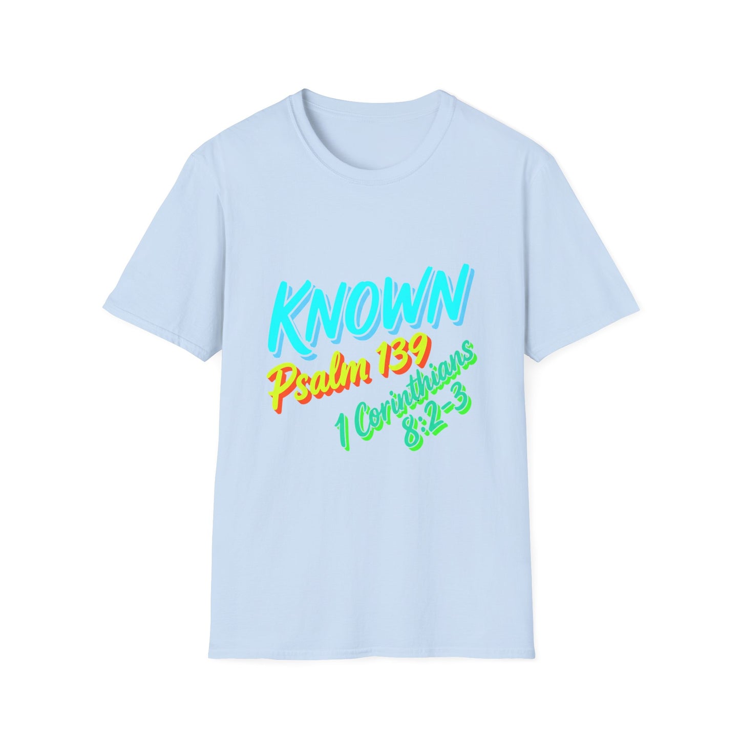 Psalm 139 "Known" T-Shirt — Christian Faith Graphic Tee