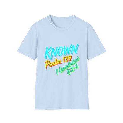 Psalm 139 "Known" T-Shirt — Christian Faith Graphic Tee