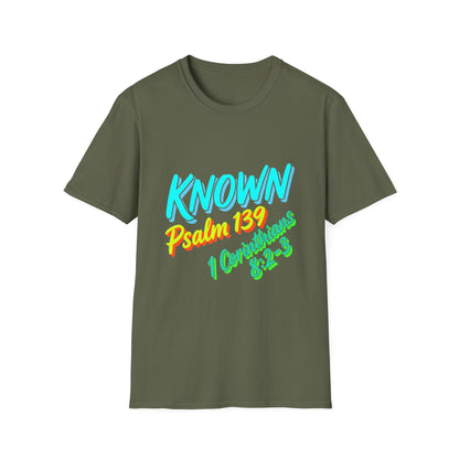 Psalm 139 "Known" T-Shirt — Christian Faith Graphic Tee