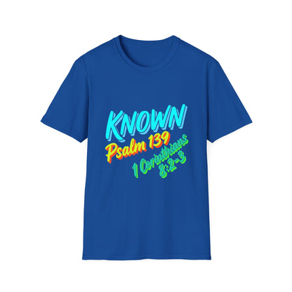 Psalm 139 "Known" T-Shirt — Christian Faith Graphic Tee