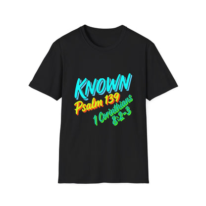 Psalm 139 "Known" T-Shirt — Christian Faith Graphic Tee