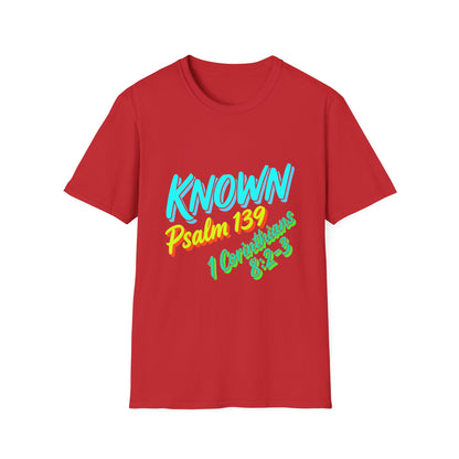 Psalm 139 "Known" T-Shirt — Christian Faith Graphic Tee