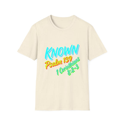 Psalm 139 "Known" T-Shirt — Christian Faith Graphic Tee